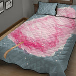 Sweet Cotton Candy Print Quilt Bed Set