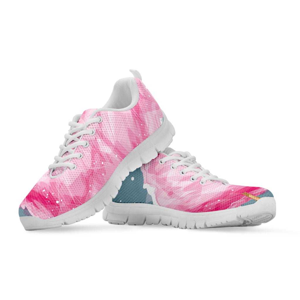 Sweet Cotton Candy Print White Sneakers