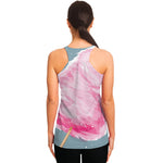 Sweet Cotton Candy Print Women's Racerback Tank Top