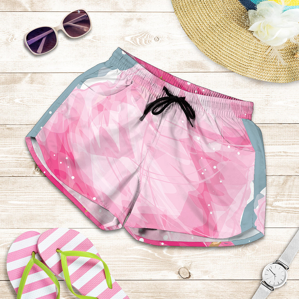 Sweet Cotton Candy Print Women's Shorts