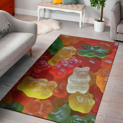 Sweet Gummy Bear Print Area Rug
