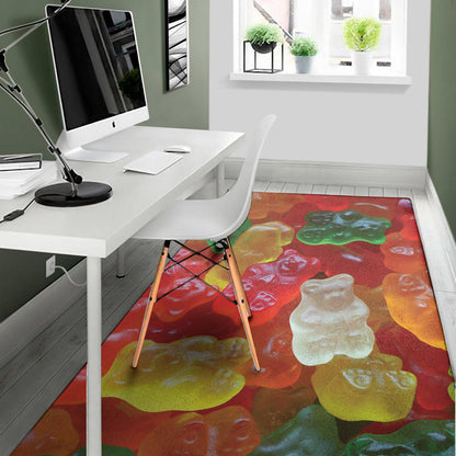 Sweet Gummy Bear Print Area Rug