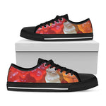 Sweet Gummy Bear Print Black Low Top Shoes