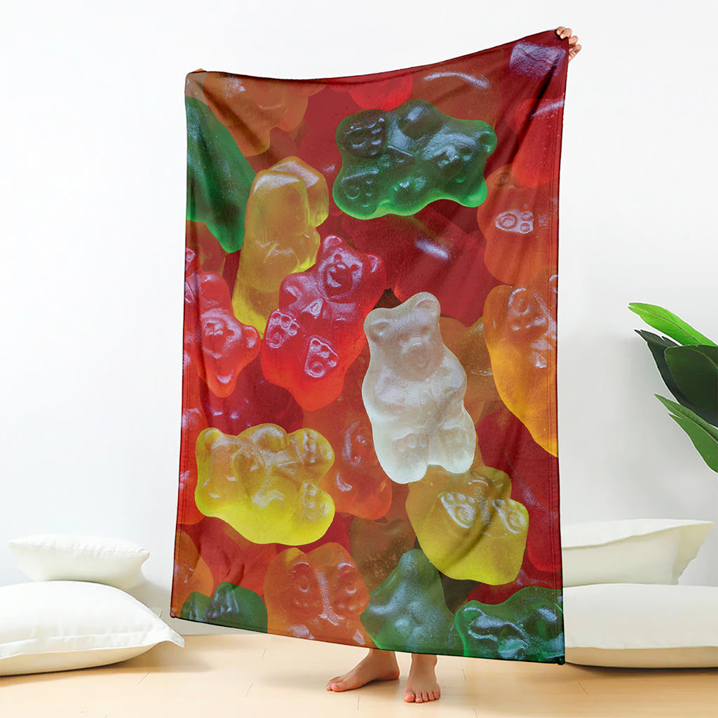 Sweet Gummy Bear Print Blanket