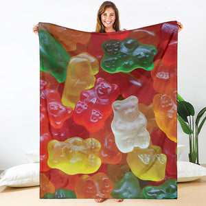 Sweet Gummy Bear Print Blanket