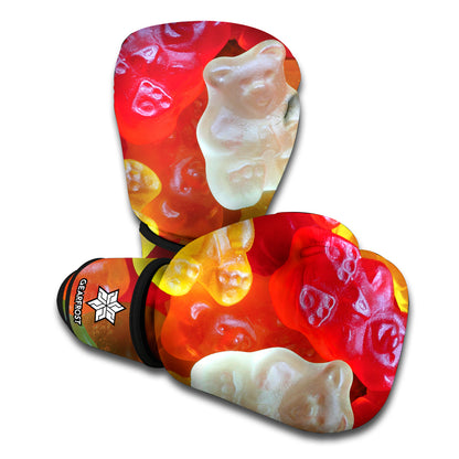 Sweet Gummy Bear Print Boxing Gloves