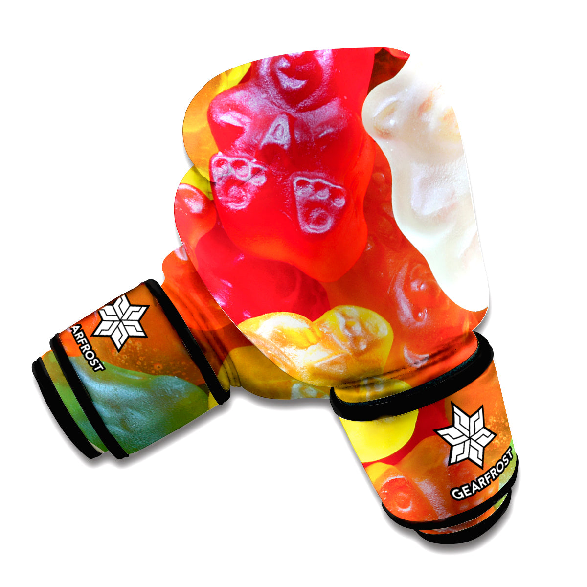 Sweet Gummy Bear Print Boxing Gloves