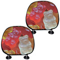 Sweet Gummy Bear Print Car Headrest Covers