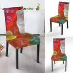 Sweet Gummy Bear Print Dining Chair Slipcover