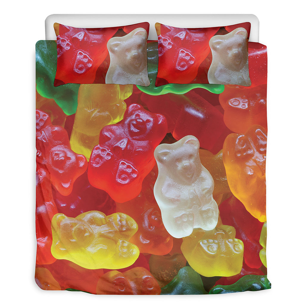 Sweet Gummy Bear Print Duvet Cover Bedding Set