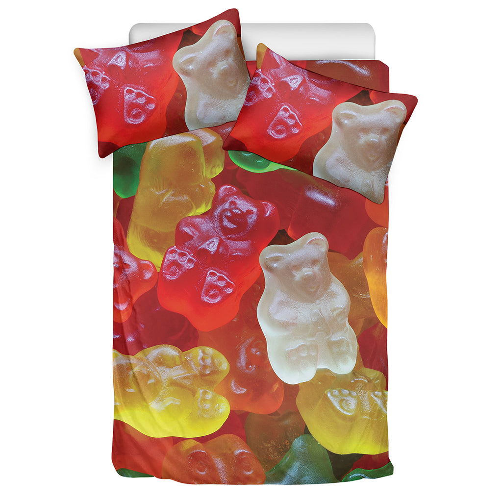 Sweet Gummy Bear Print Duvet Cover Bedding Set