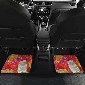 Sweet Gummy Bear Print Front and Back Car Floor Mats