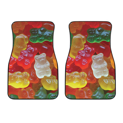 Sweet Gummy Bear Print Front Car Floor Mats