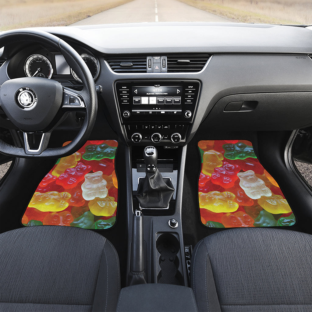 Sweet Gummy Bear Print Front Car Floor Mats