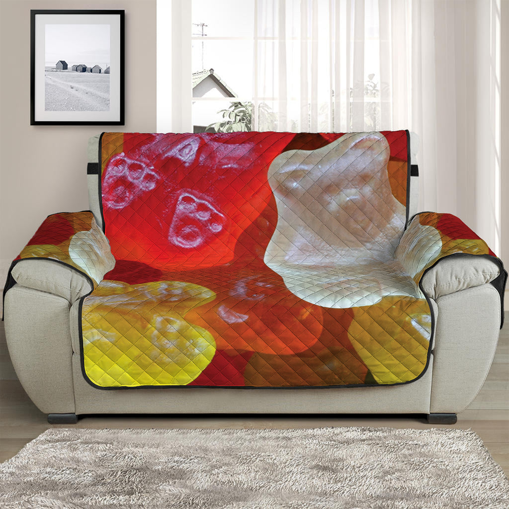 Sweet Gummy Bear Print Half Sofa Protector