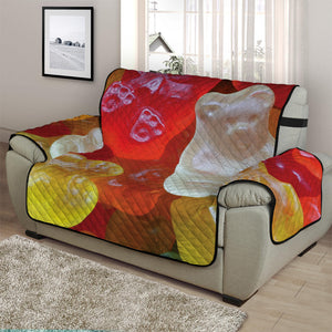 Sweet Gummy Bear Print Half Sofa Protector