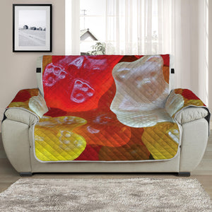 Sweet Gummy Bear Print Half Sofa Protector