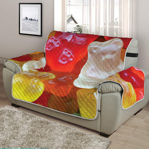 Sweet Gummy Bear Print Half Sofa Protector