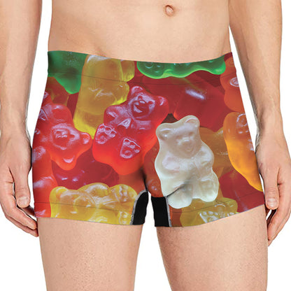 Sweet Gummy Bear Print Men's Boxer Briefs