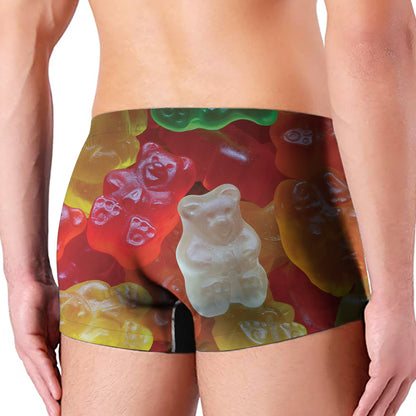 Sweet Gummy Bear Print Men's Boxer Briefs