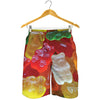 Sweet Gummy Bear Print Men's Shorts