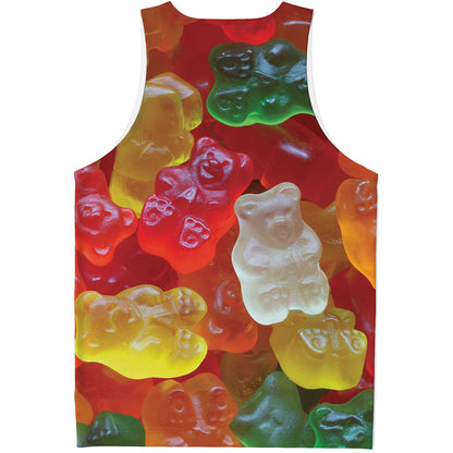 Sweet Gummy Bear Print Men's Tank Top