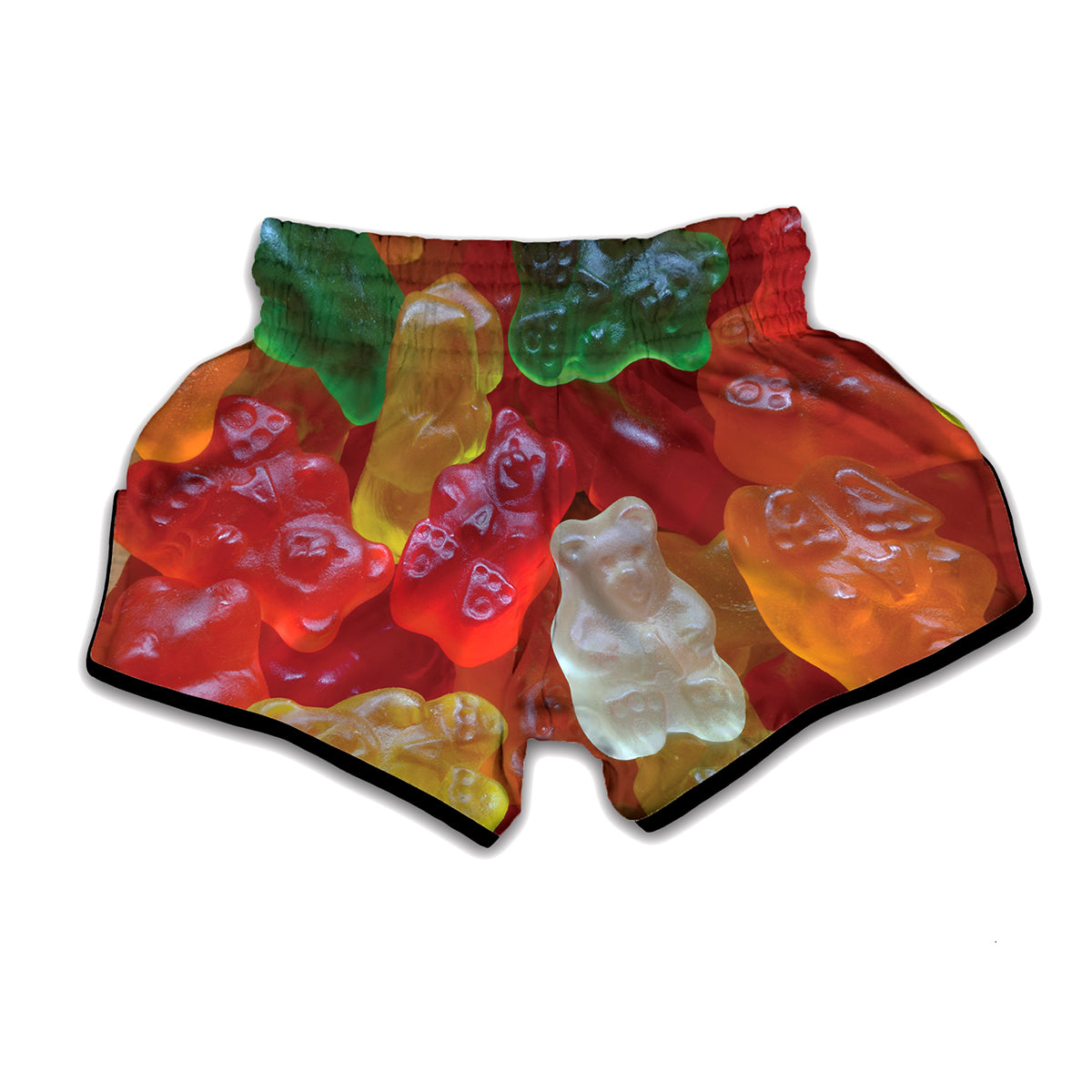 Sweet Gummy Bear Print Muay Thai Boxing Shorts