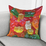 Sweet Gummy Bear Print Pillow Cover