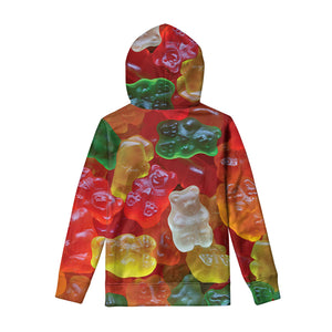 Sweet Gummy Bear Print Pullover Hoodie