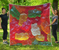 Sweet Gummy Bear Print Quilt