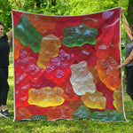 Sweet Gummy Bear Print Quilt