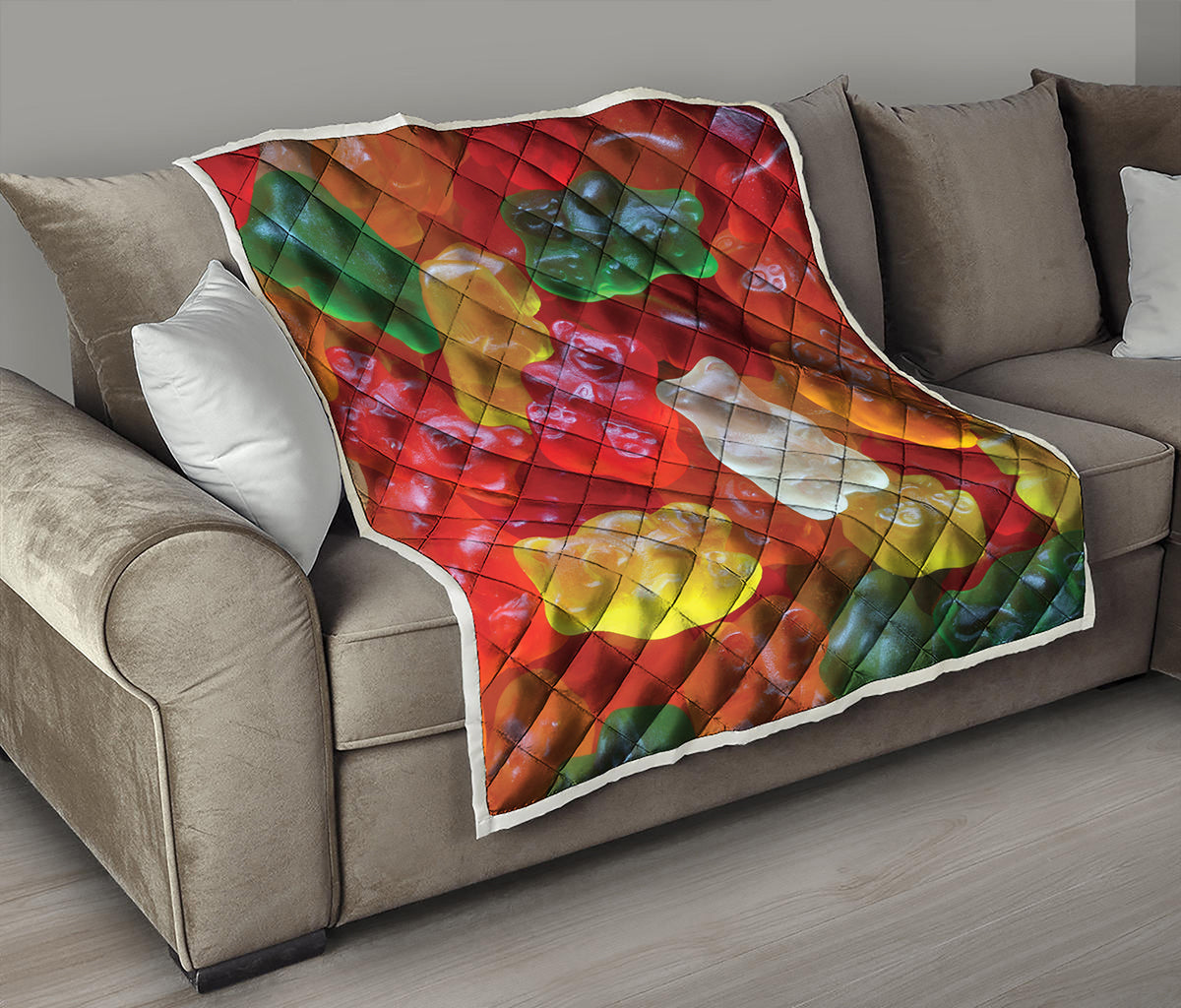 Sweet Gummy Bear Print Quilt