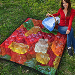 Sweet Gummy Bear Print Quilt