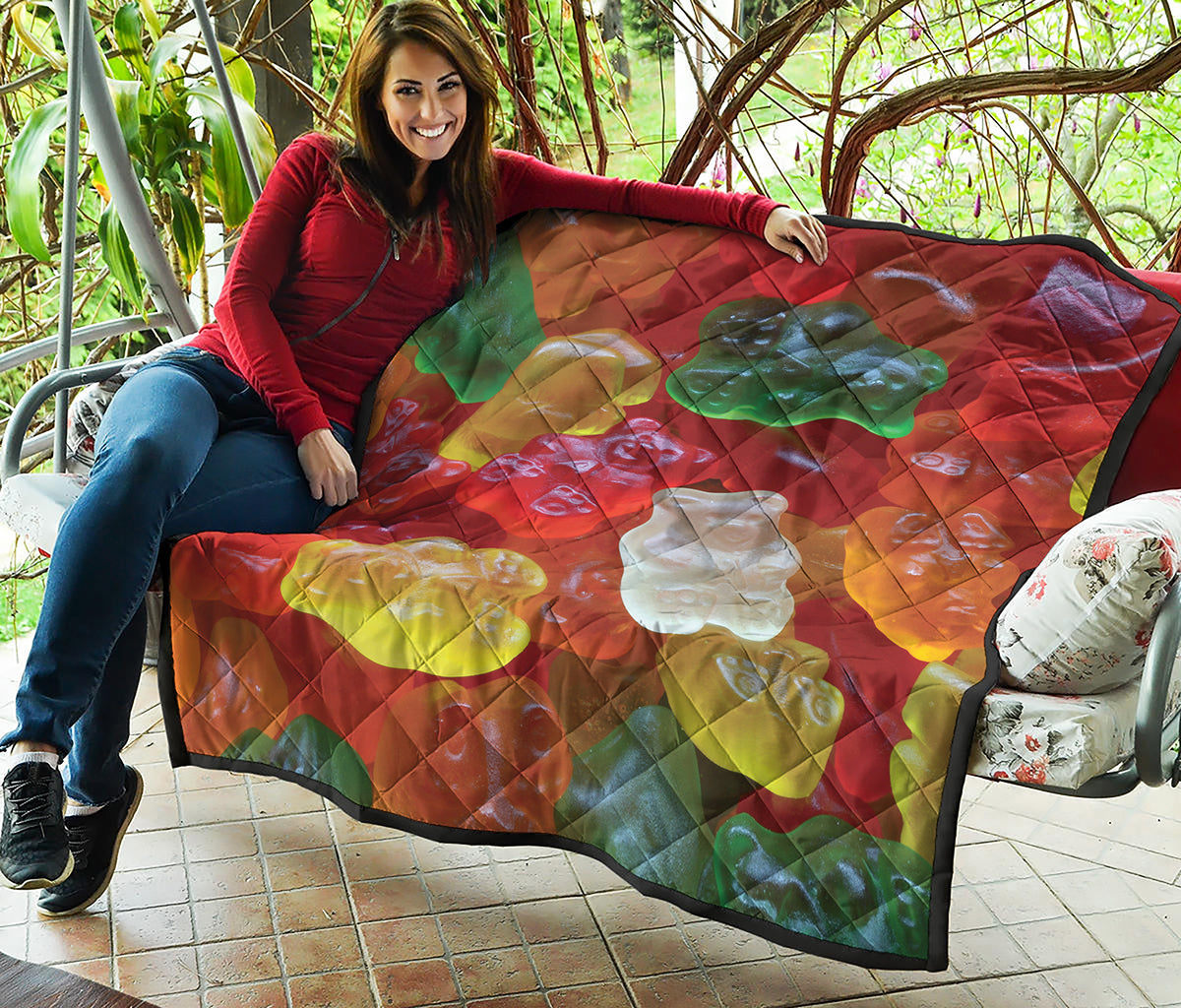 Sweet Gummy Bear Print Quilt