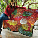 Sweet Gummy Bear Print Quilt