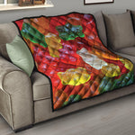 Sweet Gummy Bear Print Quilt