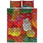 Sweet Gummy Bear Print Quilt Bed Set