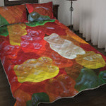 Sweet Gummy Bear Print Quilt Bed Set