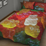 Sweet Gummy Bear Print Quilt Bed Set