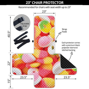 Sweet Gummy Print Armchair Protector