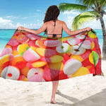 Sweet Gummy Print Beach Sarong Wrap