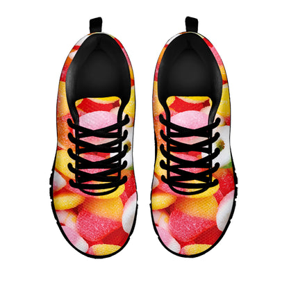 Sweet Gummy Print Black Sneakers