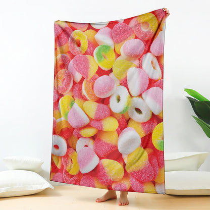 Sweet Gummy Print Blanket