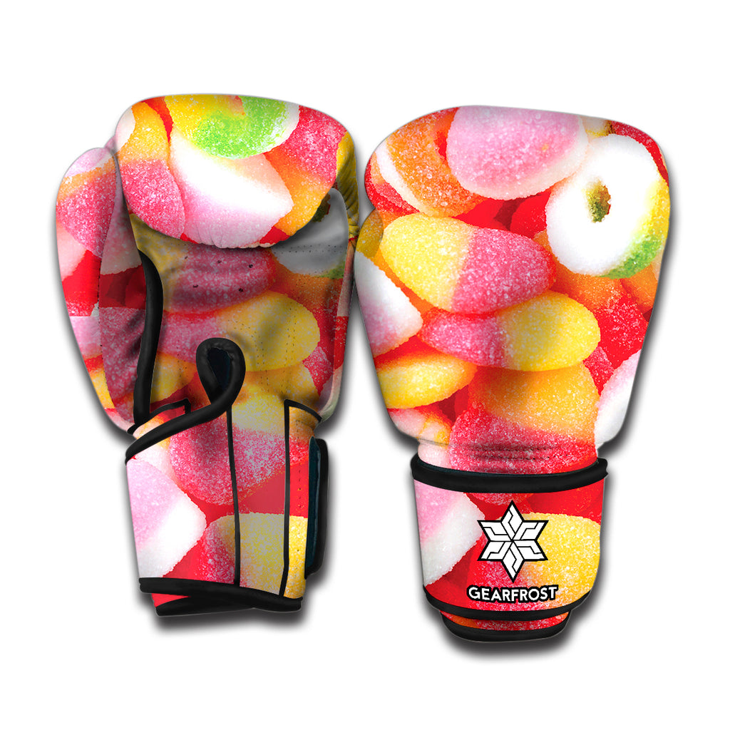 Sweet Gummy Print Boxing Gloves