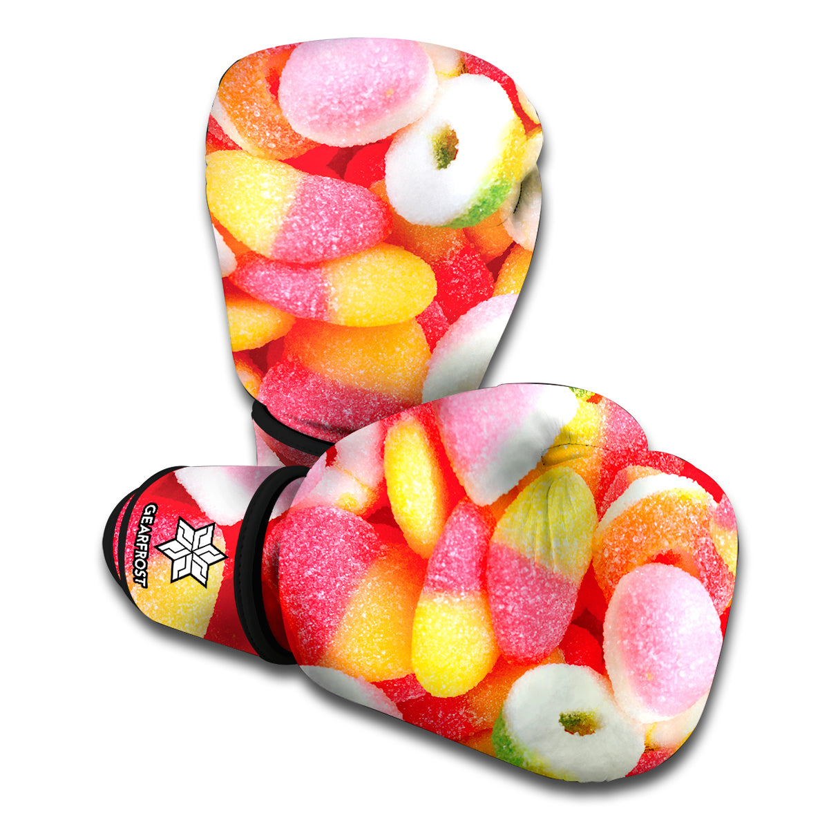 Sweet Gummy Print Boxing Gloves
