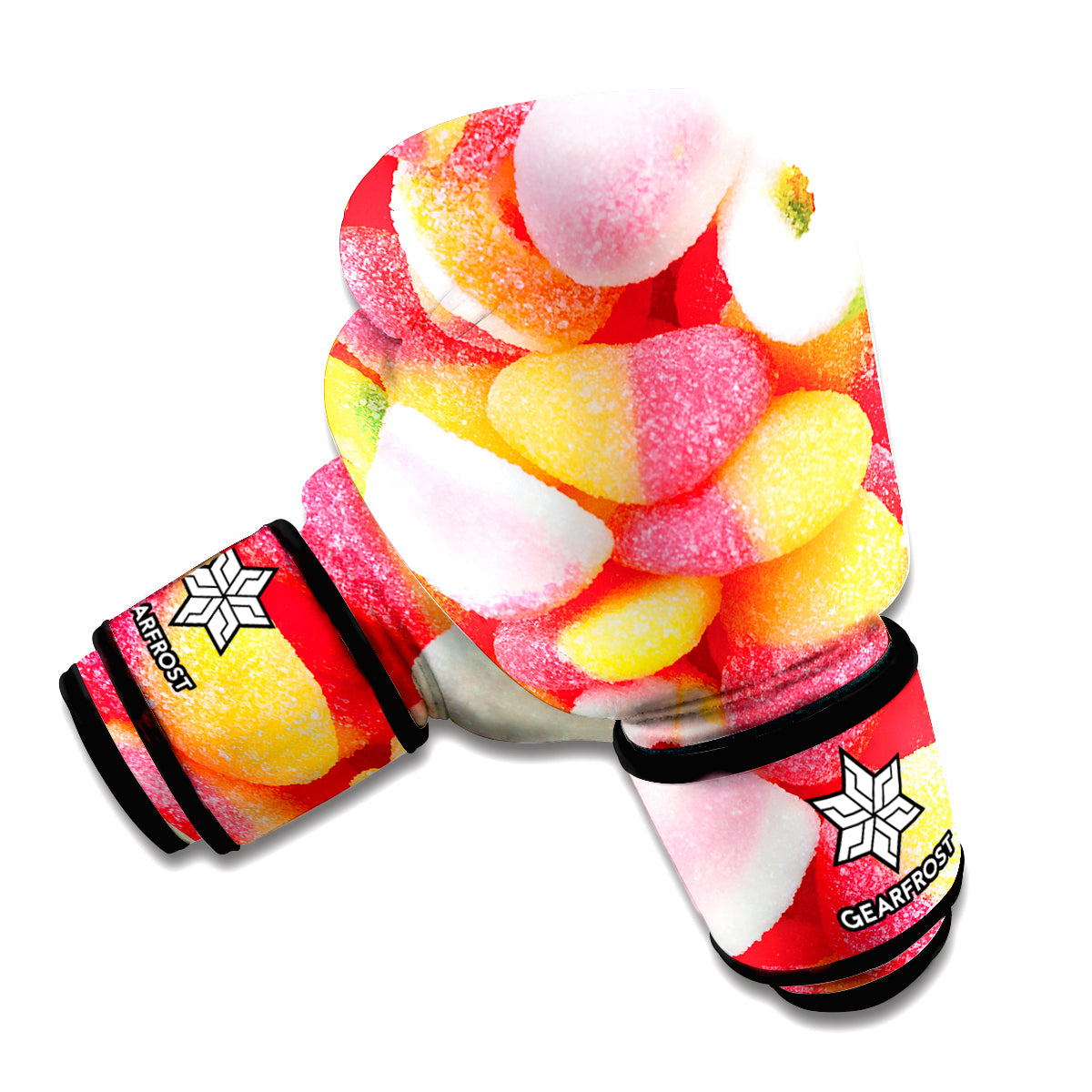 Sweet Gummy Print Boxing Gloves