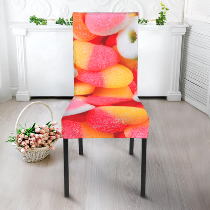 Sweet Gummy Print Dining Chair Slipcover