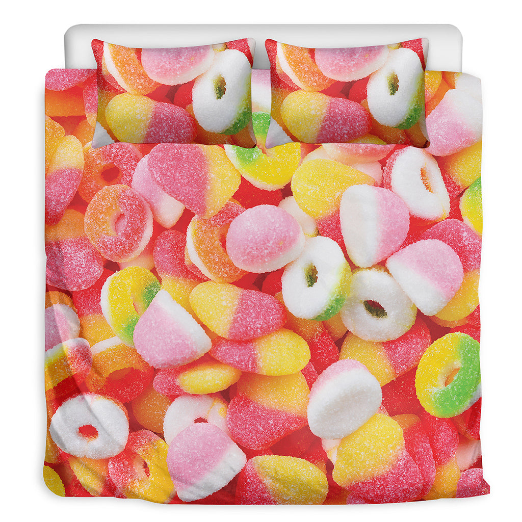 Sweet Gummy Print Duvet Cover Bedding Set