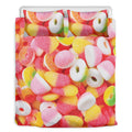 Sweet Gummy Print Duvet Cover Bedding Set
