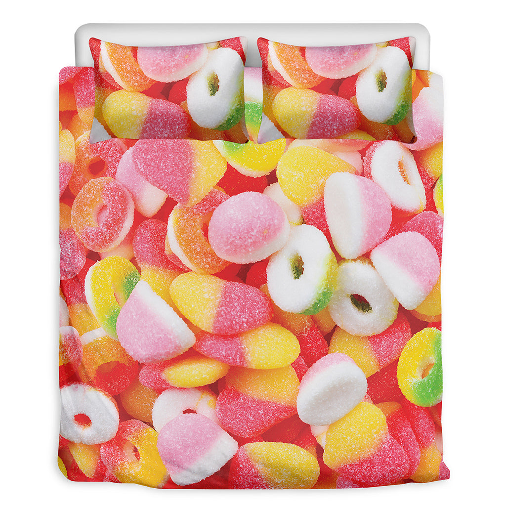 Sweet Gummy Print Duvet Cover Bedding Set